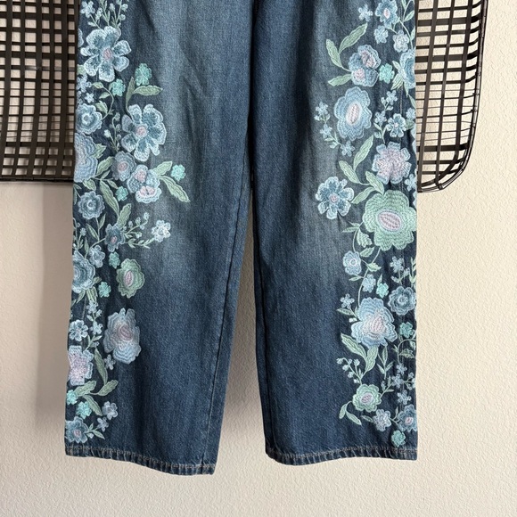 Free people we the free Willow floral embroidered jeans forget me not - Picture 4 of 10